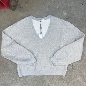 Agolde Heather Gray Sweatshirt Skirt